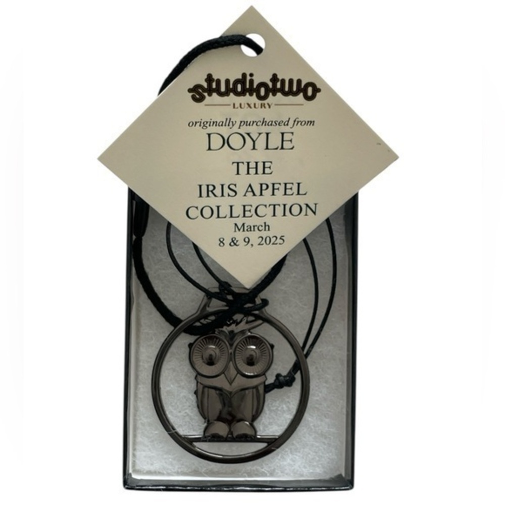 Iris Apfel For Bernardaud Owl Pendant